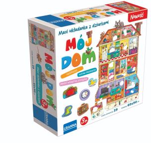 Okładka książki Układanka z dziurkami Maxi Mój Dom