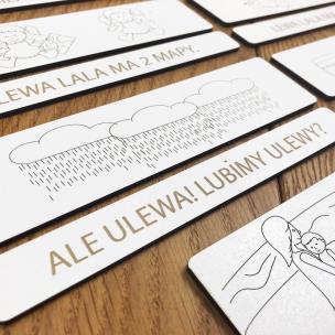 Opakowanie Układanka Zdania z sylam prymarnych cz.1