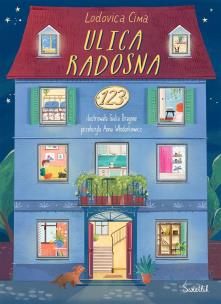 Ulica Radosna 123. Autor: Lodovica Cima, Giulia Dragone. Multiszop.pl Okładka książki Ulica Radosna 123