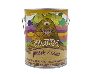 Ultra Piasek 900g żółty + 4 foremki Morskie życie. Wydawca: EPEE. Multiszop.pl Opakowanie Ultra Piasek 900g żółty + 4 foremki Morskie życie