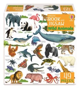 Okładka książki Usborne Book and Jigsaw Wild A