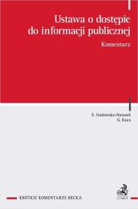 Okładka książki Ustawa o dostępie do informacji publicznej