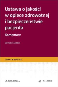 Okładka książki Ustawa o jakości w opiece zdrowotnej i...