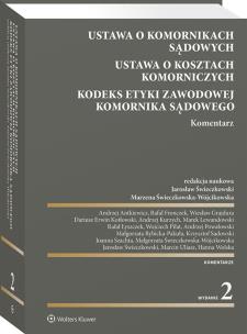 Ustawa o komornikach sądowych. Ustawa o kosztach komorniczych. Kodeks Etyki Zawodowej Komornika Sądowego. Komentarz. Autor: Uliasz Marcin, Świeczkowski Jarosław, Powałowski Andrzej, Kotłowski Dariusz Erwin, Sadowski Krzysztof, Wolska Hanna, Andrzej Kurzych, Wojciech Piłat, Andrzej Antkiewicz, Rafał Fronczek, Marek Lewandowski, Rafał Łyszczek, Małgorzata Rybicka-Pakuła, Joanna Szachta, Marzena Świeczkowska-Wójcikowska, Wiesław Grajdura. Multiszop.pl Okładka książki Ustawa o komornikach sądowych. Ustawa o kosztach komorniczych. Kodeks Etyki Zawodowej Komornika Sądowego. Komentarz