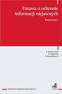 Okładka książki Ustawa o ochronie informacji niejawnych. Komentarz