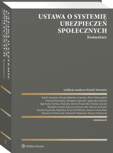Okładka książki Ustawa o systemie ubezpieczeń społecznych. Komentarz