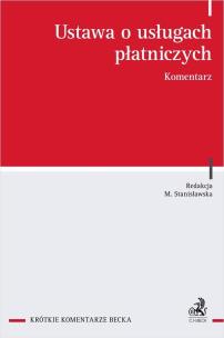 Okładka książki Ustawa o usługach płatniczych. Komentarz
