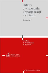 Okładka książki Ustawa o wspieraniu i resocjalizacji nieletnich