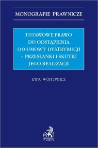 Okładka książki Ustawowe prawo do odstąpienia od umowy dystrybucji