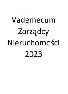 Okładka książki Vademecum Zarządcy Nieruchomości 2023