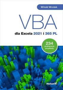 Okładka książki VBA dla Excela 2021 i 365 PL