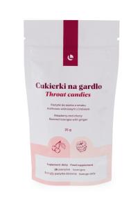 Zdjęcie produktu Visanto Zięba Cukierki na gardło malinowo-wiśniowe z imbirem 25g