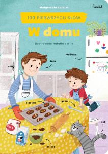 W domu 100 pierwszych słów. Autor: Małgorzata Korbiel. Multiszop.pl Okładka książki W domu 100 pierwszych słów