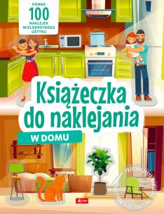 Okładka książki W domu. Książeczka do naklejania