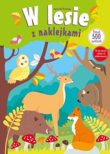 Okładka książki W lesie z naklejkami