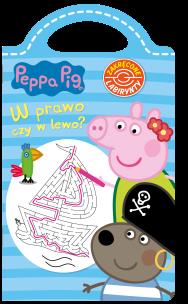 Okładka książki W prawo, czy w lewo. Zakręcone labirynty. Świnka Peppa