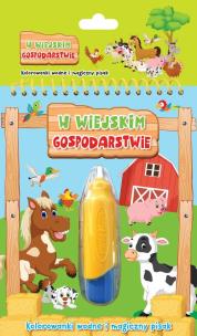 Okładka książki W wiejskim gospodarstwie. Kolorowanki wodne..