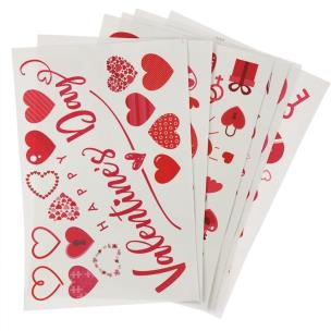 Opakowanie Walentynkowa dekoracja okna elektrostatyczna MIX