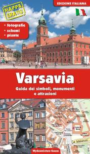 Okładka książki Warszawa. Przewodnik po symbolach, zabytkach i atrakcjach wer. włoska wyd. 2023