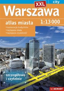 Warszawa XXL atlas miasta. Autor:   Praca zbiorowa. Multiszop.pl Okładka książki Warszawa XXL atlas miasta
