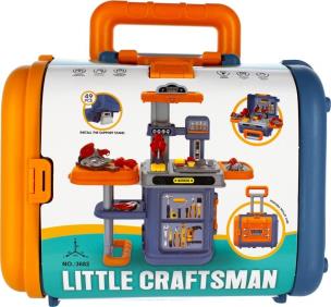 Opakowanie Warsztat z narzędziami 3W1 w walizce na kółkach