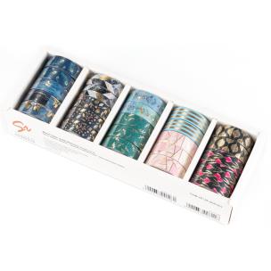 Washi tape Gold Narcissus SET 2 display mix 25 sztuk. Wydawca: Narcissus. Multiszop.pl Opakowanie Washi tape Gold Narcissus SET 2 display mix 25 sztuk