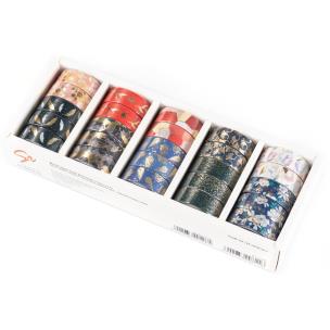 Washi Tape Gold Narcissus SET 3 display mix 25 sztuk. Wydawca: Narcissus. Multiszop.pl Opakowanie Washi Tape Gold Narcissus SET 3 display mix 25 sztuk