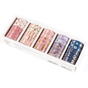 Washi Tape Gold Narcissus SET 4 display mix 25 sztuk. Wydawca: Narcissus. Multiszop.pl Opakowanie Washi Tape Gold Narcissus SET 4 display mix 25 sztuk