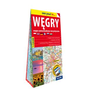 Okładka książki Węgry papierowa mapa samochodowo-turystyczna 1:520 000