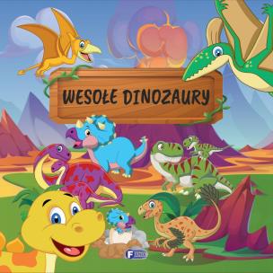 Wesołe dinozaury. Autor: Opracowanie zbiorowe. Multiszop.pl Okładka książki Wesołe dinozaury