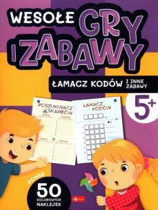 Wesołe gry i zabawy. Łamacz kodów i inne zabawy - uszkodzone. Autor: Opracowanie zbiorowe. Multiszop.pl Okładka książki Wesołe gry i zabawy. Łamacz kodów i inne zabawy - uszkodzone