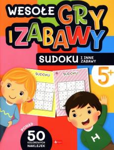 Wesołe gry i zabawy. Sudoku i inne zabawy - uszkodzone. Autor: Opracowanie zbiorowe. Multiszop.pl Okładka książki Wesołe gry i zabawy. Sudoku i inne zabawy - uszkodzone