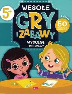 Wesołe gry i zabawy. Wyścigi i inne zabawy. Autor:   Praca zbiorowa. Multiszop.pl Okładka książki Wesołe gry i zabawy. Wyścigi i inne zabawy