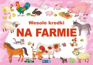 Okładka książki Wesołe kredki. Na farmie