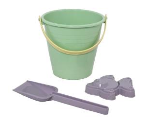 Wiaderko 1,2 L z bioplastiku z łopatką i foremką.. Wydawca: Tactic. Multiszop.pl Opakowanie Wiaderko 1,2 L z bioplastiku z łopatką i foremką.