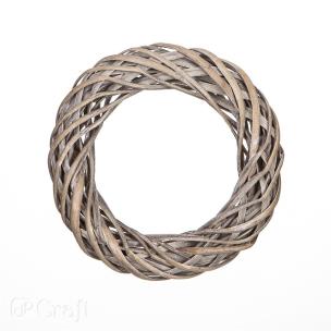 Wianek wiklinowy 25cm szary DPDN-033. Wydawca: DP CRAFT. Multiszop.pl Opakowanie Wianek wiklinowy 25cm szary DPDN-033