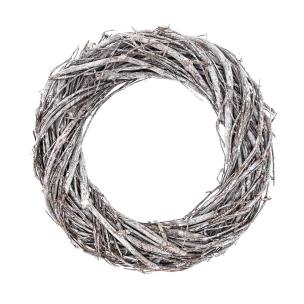 Opakowanie Wianek z gałązek bielony 20cm