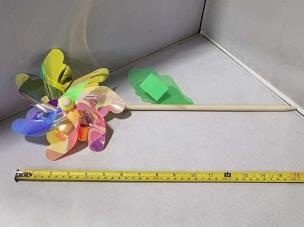 Opakowanie Wiatrak kwiatek 42cm MIX