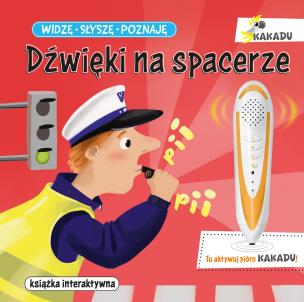 Widzę, słyszę, poznaję. Dźwięki na spacerze. Autor: Młodnicka Magdalena. Multiszop.pl Okładka książki Widzę, słyszę, poznaję. Dźwięki na spacerze