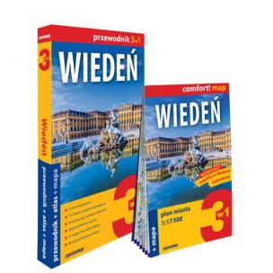 Okładka książki Wiedeń 3w1: przewodnik + atlas + mapa