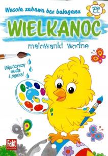 Wielkanoc. Malowanki wodne. Autor:   Praca zbiorowa. Multiszop.pl Okładka książki Wielkanoc. Malowanki wodne