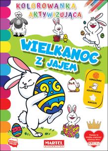 Okładka książki Wielkanoc z jajem. Kolorowanka aktywizująca z naklejkami