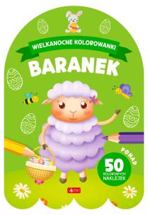 Wielkanocne kolorowanki. Baranek. Autor: Opracowanie zbiorowe. Multiszop.pl Okładka książki Wielkanocne kolorowanki. Baranek