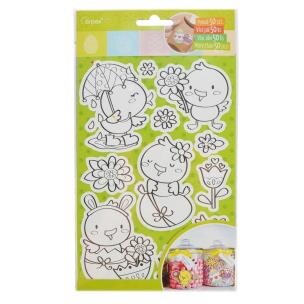 Opakowanie Wielkanocne naklejki do kolorowania WN1809