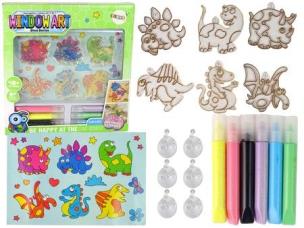 Opakowanie Witraże na okno dinozaury 3D