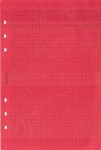 Opakowanie Wkład do organizera A5 kratka czerwona