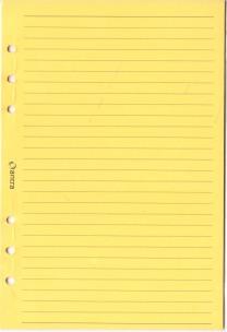 Opakowanie Wkład do organizera A5 linia żółta