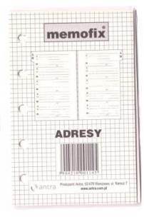 Opakowanie Wkład do organizera MEM/M Adresy ANTRA
