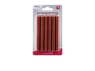 Opakowanie Wkład klejowy brokatowy czerwony 11mmx10cm 6szt