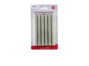 Opakowanie Wkład klejowy brokatowy srebrny 11mmx10cm 6szt